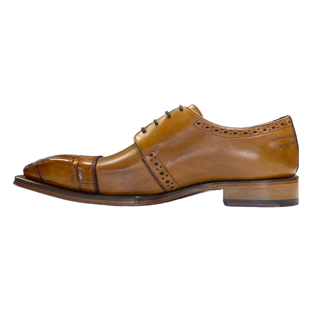 Fennix Fennix Calf and Alligator Lace-up Shoes (FX2070)