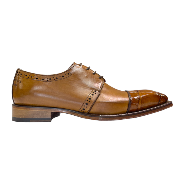 Fennix Fennix Calf and Alligator Lace-up Shoes (FX2070)