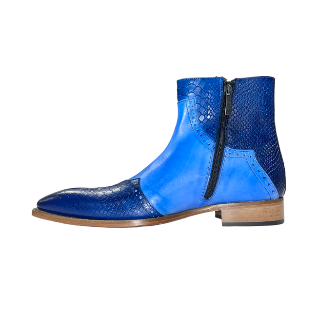 Duca Duca Genuine Calf Leather Python Print Boot