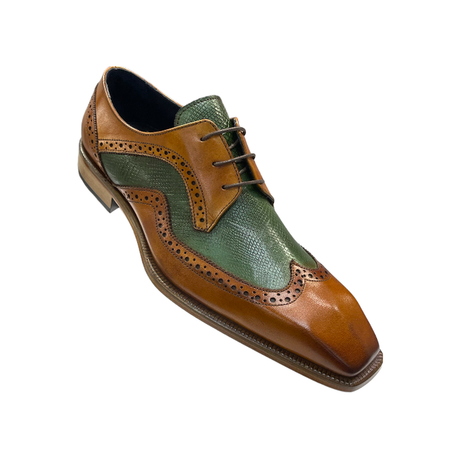 Duca Genuine Calf Wing-Tip Two Tone DC554