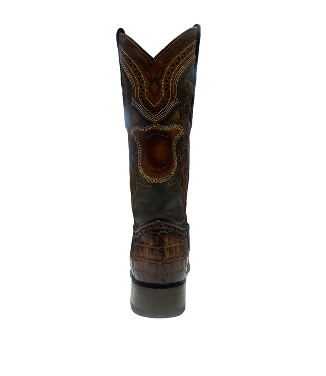 Los Altos European Square Toe Caiman Tail Los Altos (760116) Brown