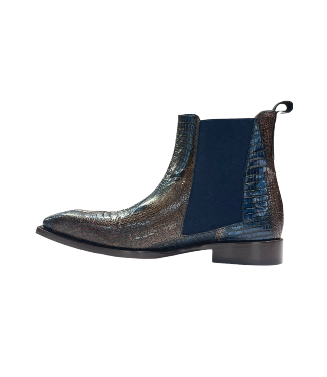 Emilio Franco Emilio Franco "EF311A"   Genuine Calfskin Lizard Ankle Boots.