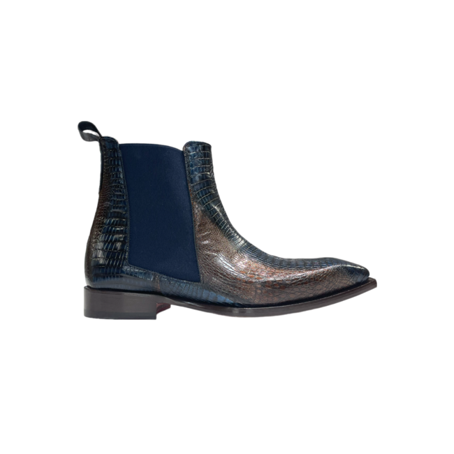 Emilio Franco "EF311A"   Genuine Calfskin Lizard Ankle Boots.