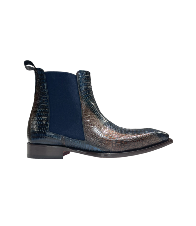 Emilio Franco Emilio Franco "EF311A"   Genuine Calfskin Lizard Ankle Boots.