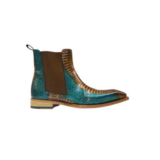 Emilio Franco Emilio Franco "EF311A"   Genuine Calfskin Lizard Ankle Boots.