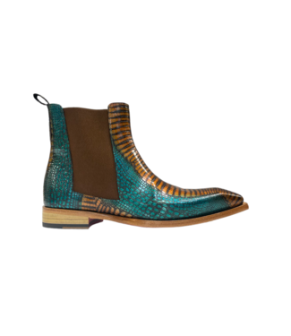 Emilio Franco Emilio Franco "EF311A"   Genuine Calfskin Lizard Ankle Boots.