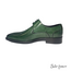 Firmani David Men's Shoes Green&Purple Calf-Skin Leather Oxfords (FIR1003)