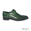 Firmani David Men's Shoes Green&Purple Calf-Skin Leather Oxfords (FIR1003)