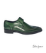 Firmani David Men's Shoes Green&Purple Calf-Skin Leather Oxfords (FIR1003)