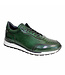 Duca Duca Marini Green All Calf Leather Sneaker, Made In Italy