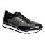 Duca Duca Varsi Black With Dark Grey Crocodile calfskin sneakers