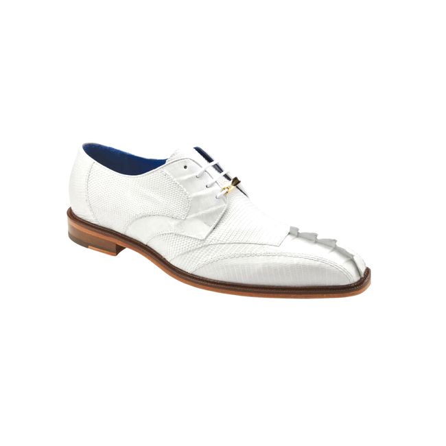 Belvedere Men's White Valter 1480 Shoes Exotic , White