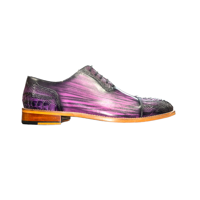 TCW Genuine Ostrich Leg & Calfskin Derby Shoes '7485'