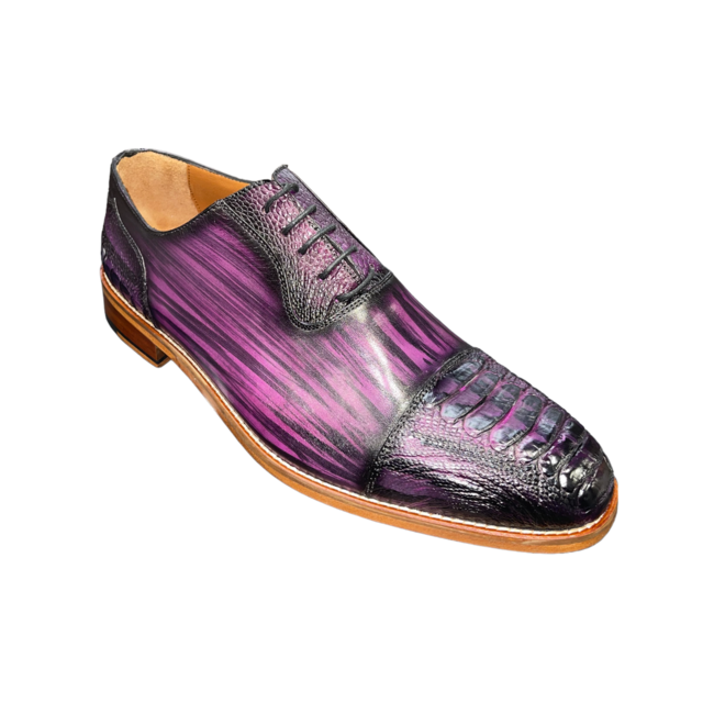 TCW Genuine Ostrich Leg & Calfskin Derby Shoes '7485'