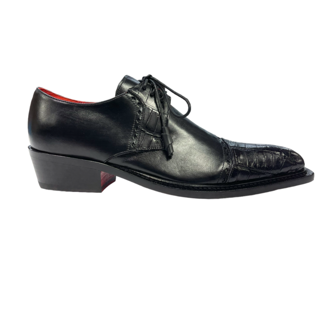 Fennix Max Hornback & Calfskin Shoes Black
