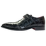 Fennix Fennix Logan Men's Shoes Black Alligator Exotic Oxfords (FX1037)