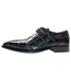 Fennix Fennix Logan Men's Shoes Black Alligator Exotic Oxfords (FX1037)