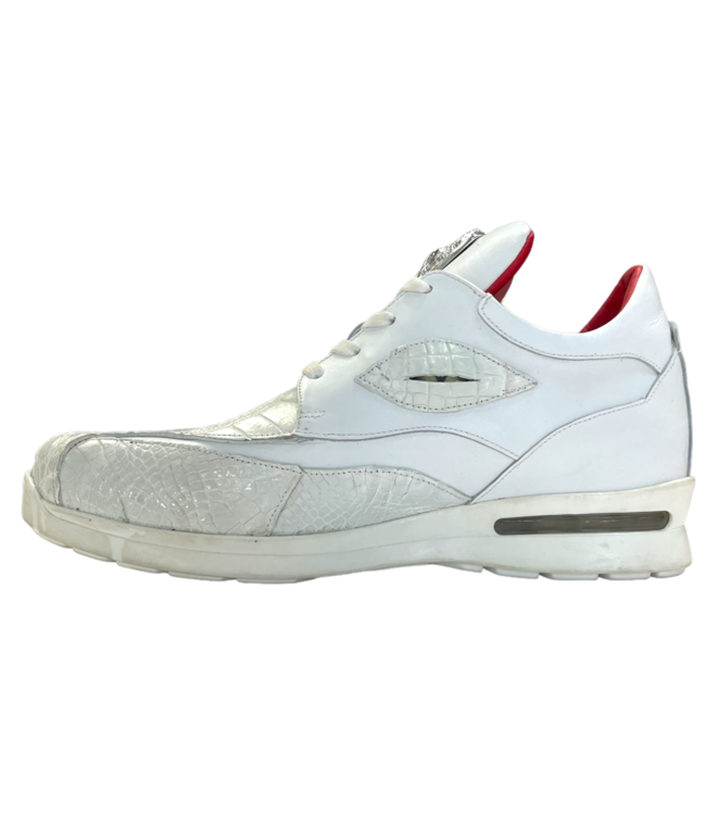 Fennix Fennix Mason Leather & Alligator Sneakers White