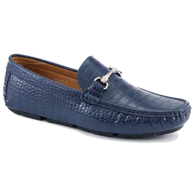 Amali Croc Print Driving Loafer 'Titus'
