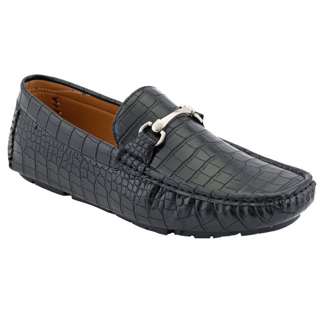 Amali Croc Print Driving Loafer 'Titus'