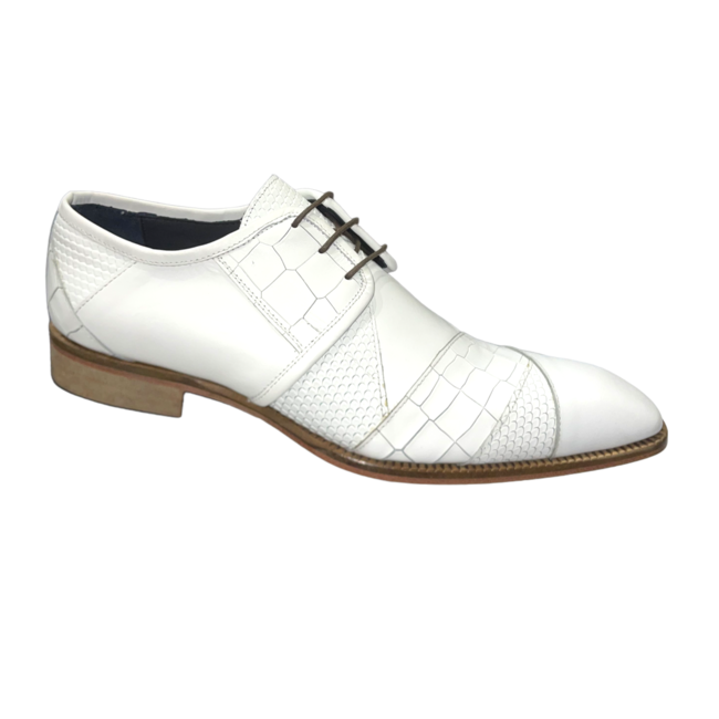 Duca 'Imperio- Genuine Calf Leather Croc Print