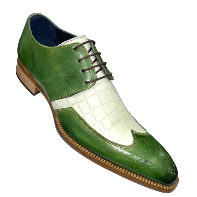 Duca by Matiste Bergamo Shoes Genuine Calf-Skin Croc Print