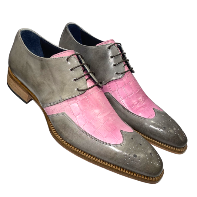 Duca by Matiste Bergamo Shoes Genuine Calf-Skin Croc Print