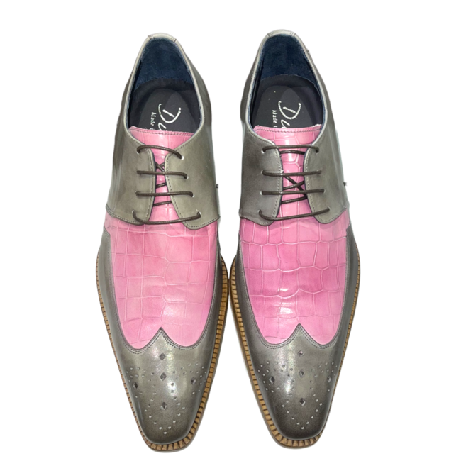 Duca by Matiste Bergamo Shoes Genuine Calf-Skin Croc Print