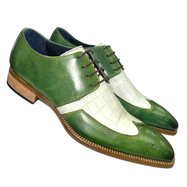 Duca by Matiste Bergamo Shoes Genuine Calf-Skin Croc Print