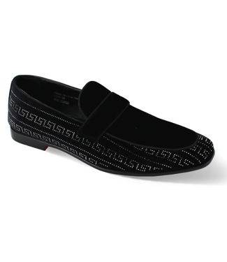 After Midnight Vincent Velvet Shoes Black/Silver