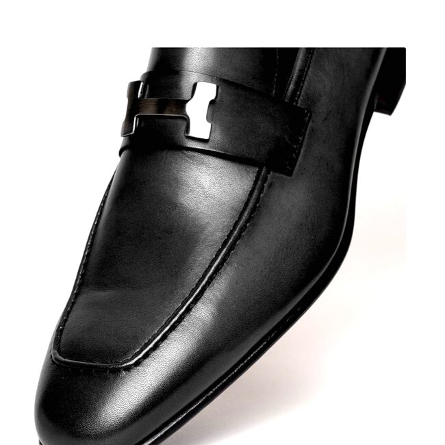 Corrente Burnished Calfskin Loafer Black "5760"
