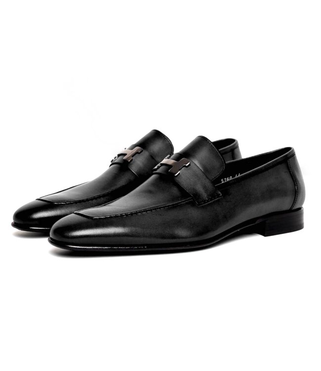 Corrente Corrente Burnished Calfskin Loafer Black "5760"