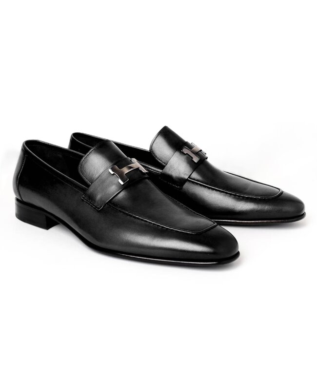 Corrente Corrente Burnished Calfskin Loafer Black "5760"