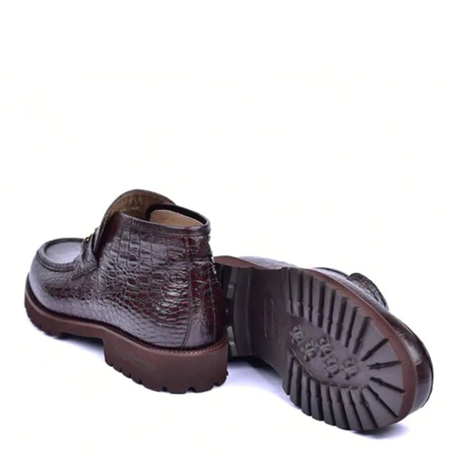 Corrente Corrente C03024-5786 Hornback Print Boots Brown Gold BKL