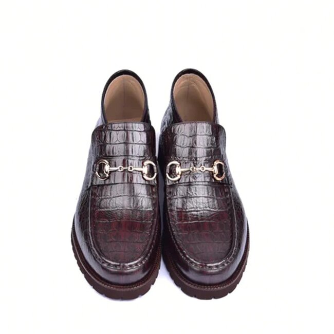 Corrente C03024-5786 Hornback Print Boots Brown Gold BKL