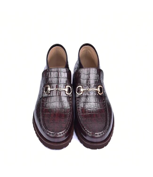 Corrente Corrente C03024-5786 Hornback Print Boots Brown Gold BKL