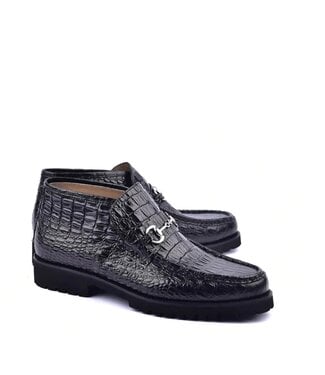 Corrente Corrente C03023-5786 Hornback Print Boots Black