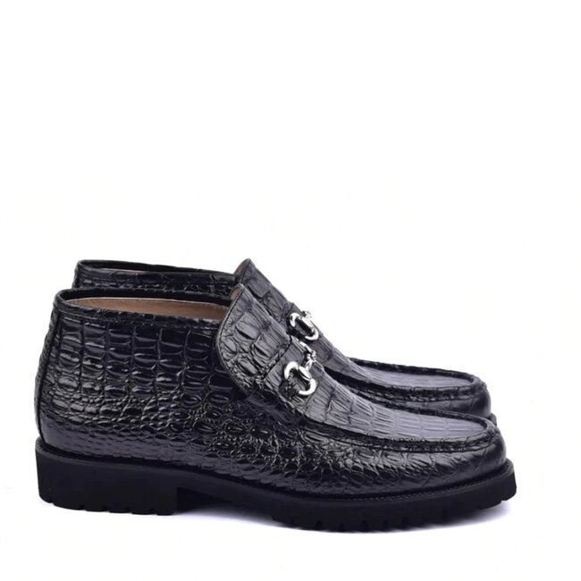 Corrente Corrente C03023-5786 Hornback Print Boots Black
