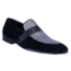 Romario Dress Shoes - 5640 Black & Silver Slip On Loafer