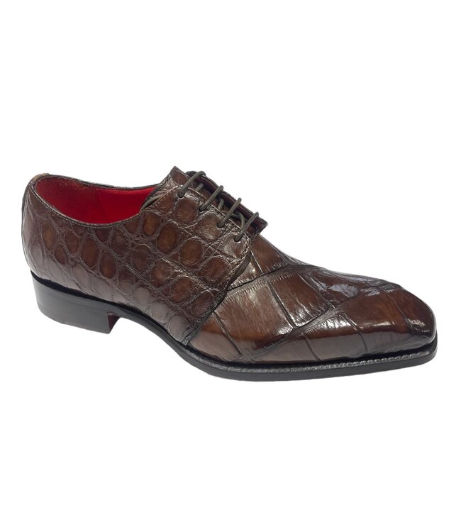 Fennix Fennix Blake Alligator Derby Shoes Brown