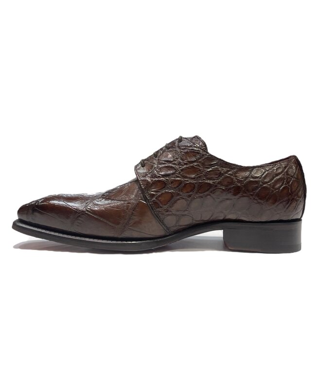 Fennix Fennix Blake Alligator Derby Shoes Brown