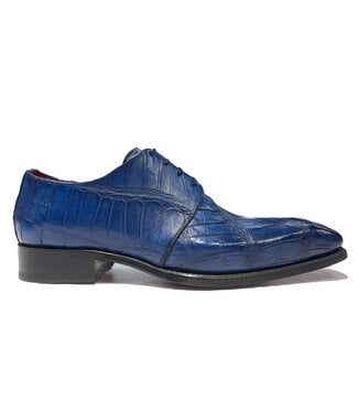 Fennix Fennix Blake Alligator Derby Shoes Navy Blue "Blake"