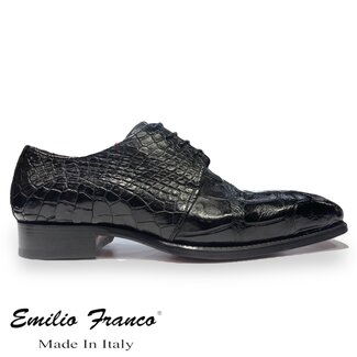 Fennix Fennix "Blake" Genuine Alligator Derby Shoes Black