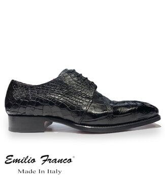 Fennix Fennix "Blake" Genuine Alligator Derby Shoes Black