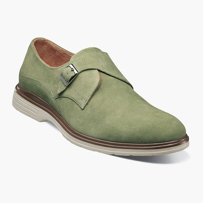 Stacy Adams Stacy Adams Men's Taylen Plain Toe Monk Strap - Suede