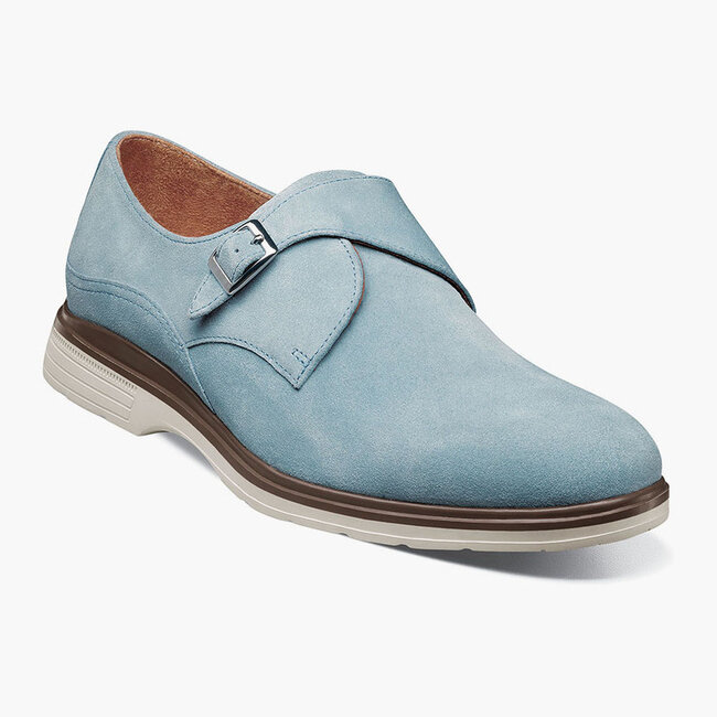 Stacy Adams Stacy Adams Men's Taylen Plain Toe Monk Strap - Suede