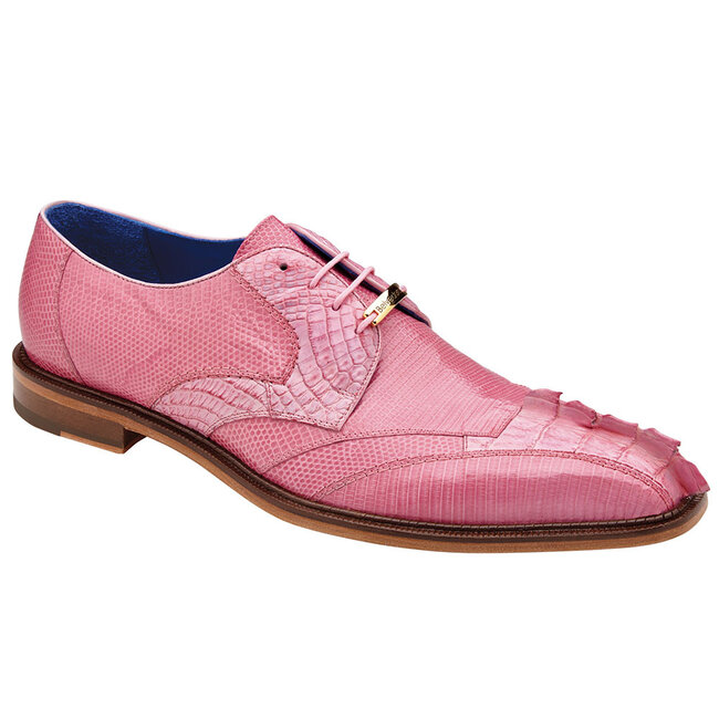Belvedere Men's White Valter 1480 Shoes Exotic , Pink