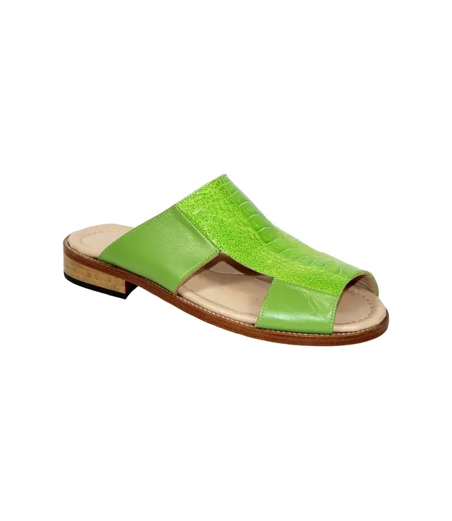 Fennix Fennix 'FX124' Calf And Genuine Ostrich Men's Sandal