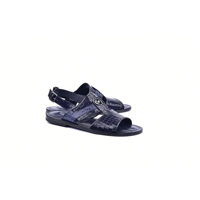 Corrente C0076-Corrente 5829S Men's Sandal- Navy