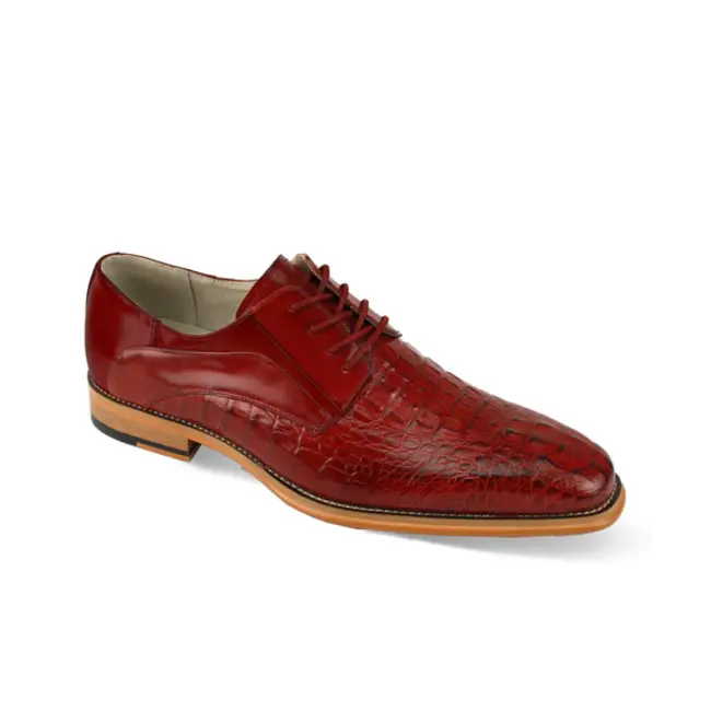 Giovanni Leather Croc Print Shoe
